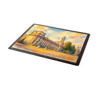 MOUSE MAT - Law Courts & City Hall, Cardiff - Vintage Art Style