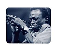 Mouse Mat Leather Look Miles Davis Jazz Trumpet Artist Jazzmen - 22 x 18 cm