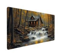 Mouse Mat Lighthouse Gaming Mousepad Large 36 x 16 x 0.12 Inches, Desk Mat for Wireless Mouse Keyboard Laptop, Waterproof Mousemat Sea View Stitched Edges Non-Slip Rubber Base, Gifts for Men model1826