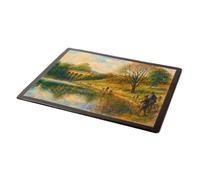 MOUSE MAT - London, The Viaduct Pond, Hampstead Heath - Vintage Art Style