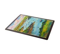 MOUSE MAT - Looking Towards Kingsbridge, Salcombe (b) - Vintage Art Style