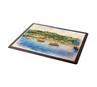 MOUSE MAT - Lyme Regis from the Cobb - Vintage Art Style