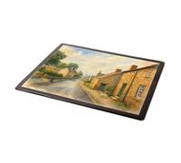 MOUSE MAT - Main Street & Post Office, Kirk Ireton - Vintage Art Style