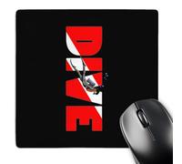 Mouse Mat Male Scuba Diver Soft Mouse Pad Stitched Edges Gaming Mousepad For Computer Pc Office 25X30Cm