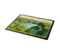 MOUSE MAT - Menai Strait & Suspension Bridge - Vintage Art Style