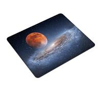 Mouse Mat Moon Small Mouse Pad 40 x 30 cm Gaming Mousepad Universe Waterproof Desk Mat, Desk Accessories Mousemat with Non-Slip Rubber Base for Office, Gaming, Home, Laptop, Gifts for Men S0-1384