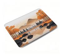 Mouse Mat, Mountain Mouse Pad, Washable Small Mousepads, 320x260x3mm, Mousemat with Non-Slip, Portable Desk Mat for Office Laptop Working Studying, Smooth Surface Desk Accessories, Abstract 0o-144