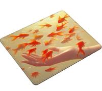 Mouse Mat, Mouse Pad 290x240x3mm, Mouse Pad with Stitched Edge, Non-Slip Rubber Base, Textured Waterproof Mousepad for Computers, Laptop, Office and Home Portable, Gifts for Men fish hand S0-949