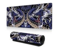 mouse mat,mouse pad,mousepad, Oriental Dragon Desk Pad Chinese Japanese Dragon Mouse Pad Large, Anime Cool Game Keyboard Pad Laptop Mouse Pad Office Decoration Desk Accessories(Purple,300*600*2mm)