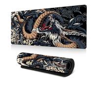 mouse mat,mouse pad,mousepad, Oriental Dragon Desk Pad Chinese Japanese Dragon Mouse Pad Large, Anime Cool Game Keyboard Pad Laptop Mouse Pad Office Decoration Desk Accessories(Brown,300*700*2mm)
