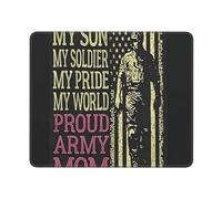 Mouse Mat My Son My Soldier Proud A_Rmy Mom Mousepads Stitched Edge Desk Mat Non-Slip Mouse Pad For Work Gaming Office And Home M