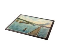 MOUSE MAT - Newhaven. Harbour & Fort - Vintage Art Style