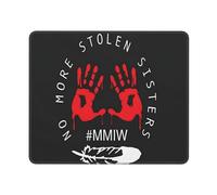 Mouse Mat No More Stolen Sisters Mmiw Missing Murdered Indigenous Mouse Pad Waterproof Mousepads Square Mice Pad For Computers Office And Home Gaming S