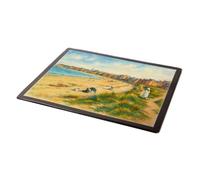 MOUSE MAT - North Berwick. The Sands from the West - Vintage Art Style
