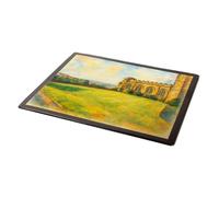 MOUSE MAT - Novices' Bowling Green, Durham Cathedral - Vintage Art Style