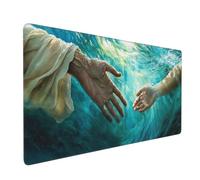 Mouse Mat Ocean Mouse Pad Dream Desk Mat Large 800 x 300 x 3mm Non-Slip Rubber Base, Waterproof Surface, Durable Materials, Portable, Stitched Edges Gaming Mousepad, Computer Desk Accessories D-733