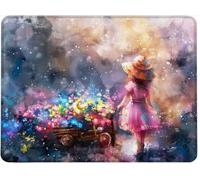 Mouse Mat Office Mouse Pad Mousepad 29 x 24 cm Non-Slip Rubber Base, Easy Gliding Ultra Thin Improves Speed and Accuracy, Wear-Resistant Textured, Gifts for Men Office Portable PC Girl Flowers w0j-516