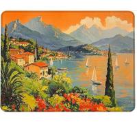 Mouse Mat Office Mouse Pad Mousepad 29 x 24 cm Non-Slip Rubber Base, Easy Gliding Ultra Thin Improves Speed and Accuracy, Textured, Gifts for Men Office Laptop Portable PC Painting Landscape w0j-224