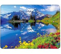 Mouse Mat Office Mouse Pad Mousepad 34 x 28 cm Non-Slip Rubber Base, Easy Gliding Ultra Thin Improves Speed and Accuracy, Textured, Gifts for Men Office Portable Mountains And Waters Landscape w0j-506