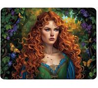 Mouse Mat Office Mouse Pad Mousepad 36 x 30 cm Non-Slip Rubber Base, Easy Gliding Ultra Thin Improves Speed and Accuracy, Wear-Resistant Textured, Gifts for Men Office Portable PC Pretty Woman w0j-790