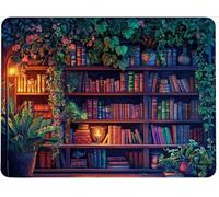 Mouse Mat Office Mouse Pad Mousepad 42 x 35 cm Non-Slip Rubber Base, Easy Gliding Ultra Thin Improves Speed and Accuracy, Wear-Resistant Textured, Gifts for Men Office Portable PC Book Plants w0j-522