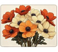 Mouse Mat Office Mouse Pad Mousepad 42 x 35 cm Non-Slip Rubber Base, Easy Gliding Ultra Thin Improves Speed and Accuracy, Wear-Resistant Textured, Gifts for Men Office Portable PC Plant Flowers w0j728