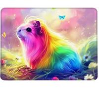 Mouse Mat Office Mouse Pad Mousepad 42 x 35 cm Non-Slip Rubber Base, Easy Gliding Ultra Thin Improves Speed and Accuracy, Textured, Gifts for Men Office Laptop Portable PC Guinea Pig Animals w0j-548