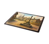 MOUSE MAT - Old Cross & Parish Church, Glossop (a) - Vintage Art Style