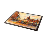 MOUSE MAT - Old Market Place, Grimsby (b) - Vintage Art Style