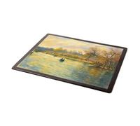 MOUSE MAT - On the Lake, Cannon Hill Park, Birmingham - Vintage Art Style