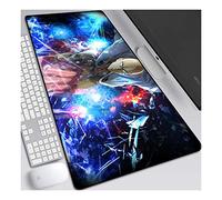 Mouse Mat One punch man Anime Mouse Pad, Extended XXL Mousepad,Speed Gaming Mouse Mat,800x300mm Large Anime Mousepad with Non-Slip Rubber Base,3mm Stitched Edges,for computer PC, F