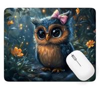 Mouse Mat Owl Mouse Pad 36 x 30 cm, Desk Mat with Waterproof Design, A-1956