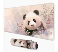 Mouse Mat Panda Gaming Mouse Pad xxl 1000x500 mm non Slip Desk Mat, Cute Extended Large Mousepad Waterproof & Stitched Edges Mouse and Keyboard Mat for Home, Office, Gaming Room 40x20 inch 3Y-32