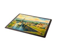MOUSE MAT - Passing through the Locks, Fort Augustus - Vintage Art Style