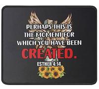 Mouse Mat Perhaps This Is The Moment For Which You Were Created Mouse Pad Non-Slip Mousepad Durable Desk Mat For Laptop Work Office And Home XL