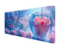 Mouse Mat Phoenix 1400x600x3mm Large Mouse Pad Dragon Desk Pad, Stitched Edges Mousemat Non-Slip Rubber Base Gaming Mousepad Improved Precision and Speed, Computer Keyboard Mat for Office Home q-46