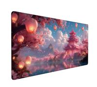 Mouse Mat Pink Desk Mat Palace Gaming Mouse Pad 1000x500x3mm, Slip Base Waterproof Surface Comfort WearResistant, Stitchededge Extended Mousemat, lmproves Speed and Precision for Office & Home XZ-973