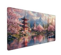 Mouse Mat Pink Desk Mat Palace Gaming Mouse Pad 600x300x3mm, Slip Base Waterproof Surface Comfort WearResistant, Stitchededge Extended Mousemat, lmproves Speed and Precision for Office & Home XZ-756