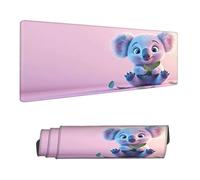 Mouse Mat Pink Mouse Pad Large 90 x 40 cm XXL Mousepad with Stitched Edges and Non-Slip Rubber Base Keyboard Desk Pad, Improves Speed and Precision Gaming Mousemat Koala for Home Office Decor H-644