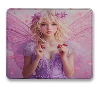 Mouse Mat, Pink Mouse Pad, Small Mousepads Beauty, 320x260x3mm, Mousemat with Non-Slip, Desk Mat Portable for Office Laptop Working Studying, Smooth Surface Desk Accessories, Washable, Gifts c0-232