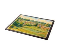 MOUSE MAT - Playing Fields & Town, Crediton - Vintage Art Style