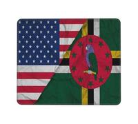 Mouse Mat Plicated America Dominica Dominican Flag Desk Mat Square Mousepads Durable Mice Pad For Office And Home Gaming Laptop S