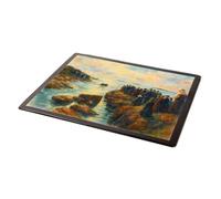 MOUSE MAT - Portrush, Launch of the Life Boat - Vintage Art Style