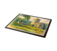 MOUSE MAT - Priory Church, Little Malvern - Vintage Art Style