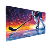 Mouse Mat Puck Gaming Mousepad Large 32x12x0.12 Inches, Desk Mat for Wireless Mouse Keyboard Laptop, Waterproof Mousemat Sports Stitched Edges Non-Slip Rubber Base for Office Gaming Desk model-4144