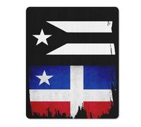 Mouse Mat Puerto Rico Resiste Black Protest Flag Anti-Slip Rubber Base Mouse Pad Comfortable Gaming Mousepad For Work Desk Office 25X30Cm
