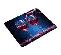 Mouse Mat Purple Small Mouse Pad 40 x 30 cm Gaming Mousepad Blue Waterproof Desk Mat with Stitched Edge, Desk Accessories Mousemat with Non-Slip Rubber Base for Office, Gaming, Home, Gifts S0-202