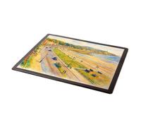MOUSE MAT - Queen's Promenade, Douglas (j) - Vintage Art Style