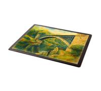 MOUSE MAT - Railway Bridge Over the Severn, Arley - Vintage Art Style