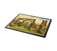 MOUSE MAT - Remains Old Stoke Church, Stoke-on-Trent - Vintage Art Style